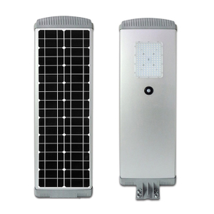Farola solar integrada de 60 vatios con batería