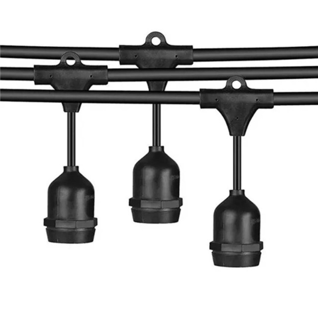 S14 15LED Cadena de luz solar para decoraciones navideñas