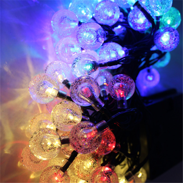 "Luz de Navidad solar multicolor impermeable al aire libre para Frestival"