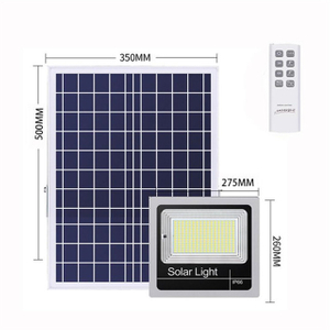 Luz de inundación LED solar de aluminio de fundición a presión al aire libre de 60W